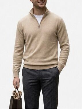 Earvin Magic Johnson Signature Sweater Size‎ L Made In Italy Wool Bland